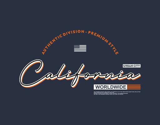 手写英文字母矢量美国国旗矢量