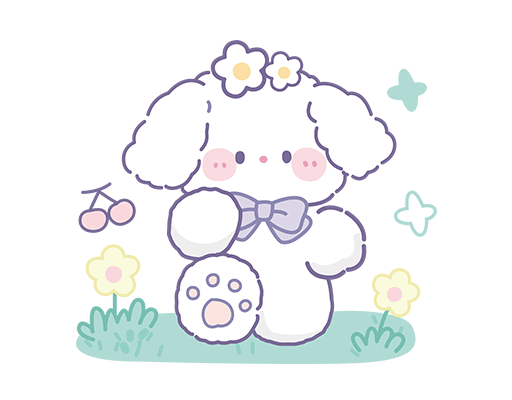 卡通兔子图案手绘兔子简笔卡通动物可爱小熊儿童印花素材