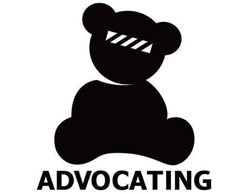 卡通小熊剪影矢量英文字母矢量断头小熊