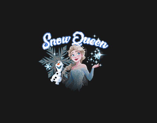 卡通女孩图案手绘女孩白雪公主图案冰雪奇缘图案儿童印花素材