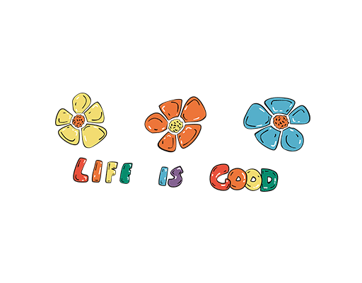 卡通花朵图案手绘花朵鲜花图案花瓣儿童印花素材