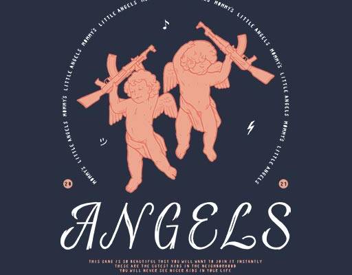 卡通人物矢量天使人物矢量英文字母矢量