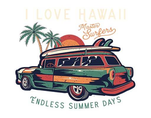 卡通汽车矢量老爷车矢量英文字母矢量夏日矢量