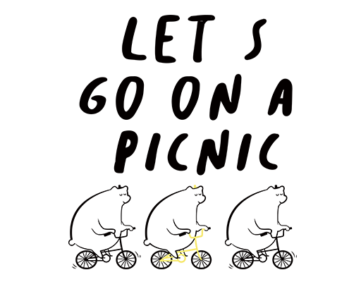 骑车的小熊图案手写英文字母图案儿童印花素材卡通动物