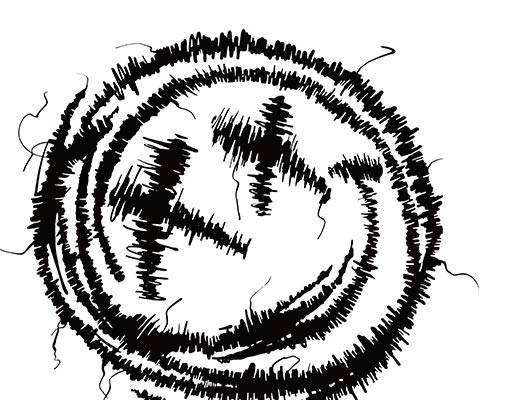 涂鸦卡通表情矢量手绘卡通图案圆形表情微笑表情