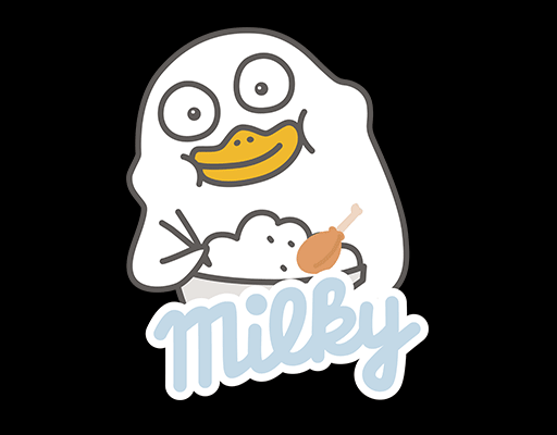 卡通鸭子图案手绘鸭子白色鸭子儿童印花素材