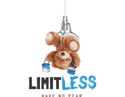 卡通小熊矢量娃娃机小熊油漆小熊英文字母矢量