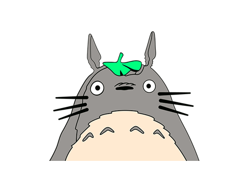 卡通动画片图案龙猫图案儿童印花素材手绘卡通图案