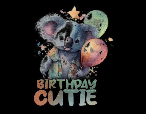 卡通考拉图案手绘卡通动物彩色树懒图案儿童印花素材