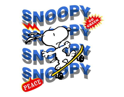 史努比图案SNOOPY印花素材儿童印花素材动画片图案