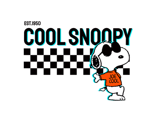 卡通动画片图案SNOOPY印花素材儿童装印花图案史努比图案