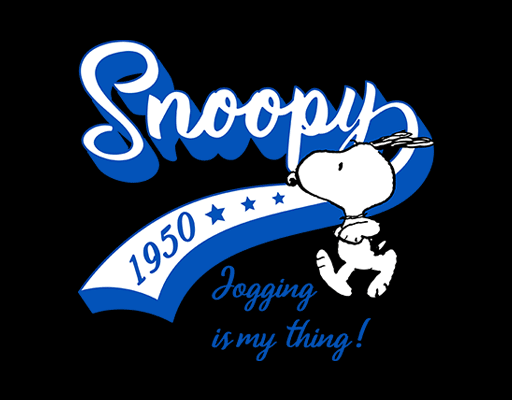 卡通动画片图案SNOOPY印花素材史努比图案手写英文字母儿童印花素材