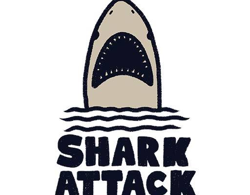 卡通鲨鱼矢量英文字母矢量鲨鱼头像