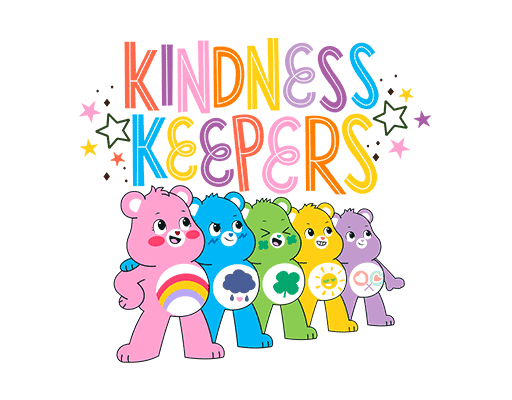 卡通小熊图案维尼熊图案儿童印花素材彩色小熊图案卡通英文字母