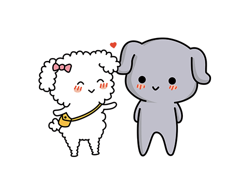 卡通动物图案手绘羊背书包的羊儿童印花素材可爱卡通动物