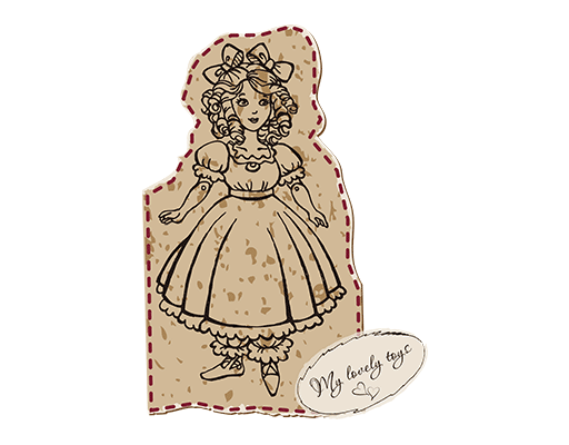 卡通女孩头像手绘女孩可爱卡通人物手绘女孩纸片