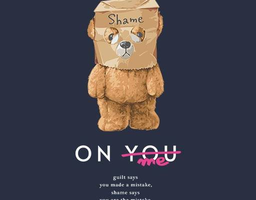 卡通小熊矢量棕色小熊戴面具的小熊英文字母矢量