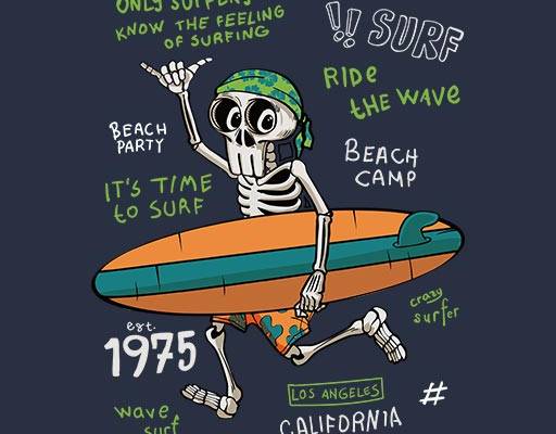 卡通骷髅头矢量英文字母矢量滑板图案手绘卡通