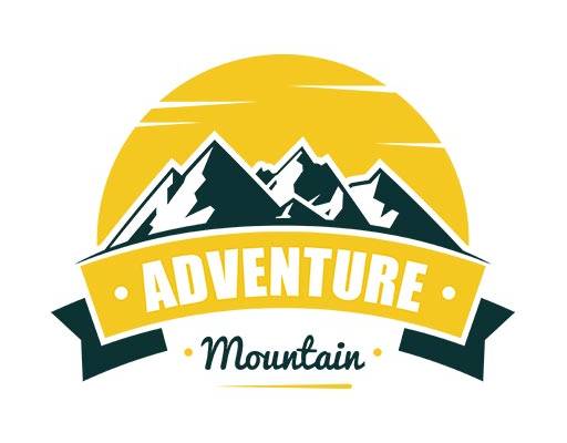 山峰矢量卡通山峰英文字母矢量山峰剪影