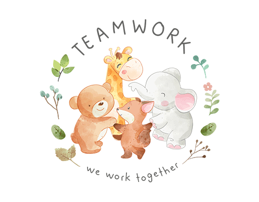 卡通小熊图案手绘小熊卡通动物图案卡通小象长颈鹿图案婴儿图案