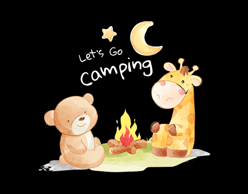 卡通动物图案儿童印花素材水彩印花图案手写英文字母图案长颈鹿图案