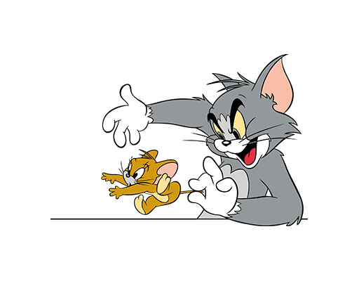 卡通猫咪图案手绘猫和老鼠图案动画片图案TOM猫JERRY老鼠