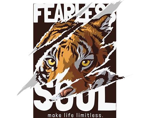 卡通老虎头像撕裂的老虎头像手绘卡通动物