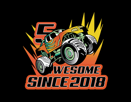 卡通汽车图案手绘汽车越野车图案男装印花素材儿童印花素材