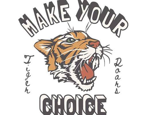 卡通老虎矢量手绘卡通动物老虎头像立体英文字母矢量