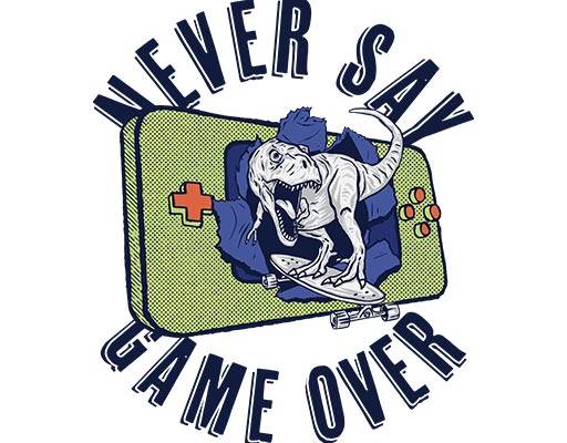 卡通恐龙矢量游戏手柄立体英文字母矢量