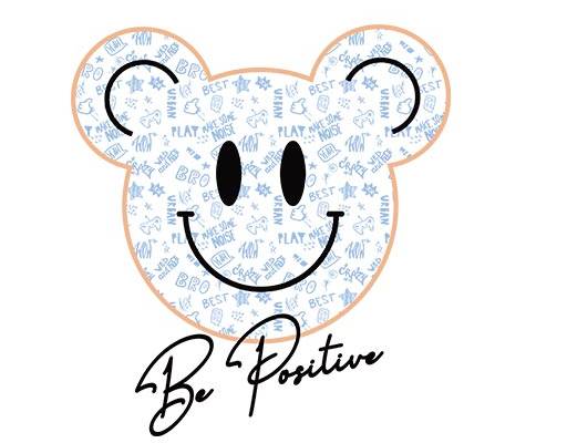 卡通小熊头像手写英文字母矢量手绘卡通表情