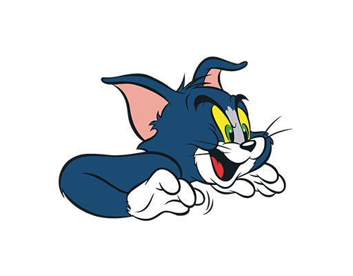 猫和老鼠图案卡通动物图案手绘猫图案TOM猫头像儿童印花素材