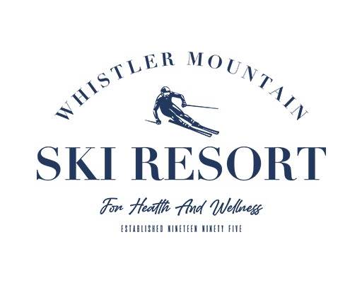 英文字母矢量手绘滑雪人物剪影矢量手写英文字母矢量