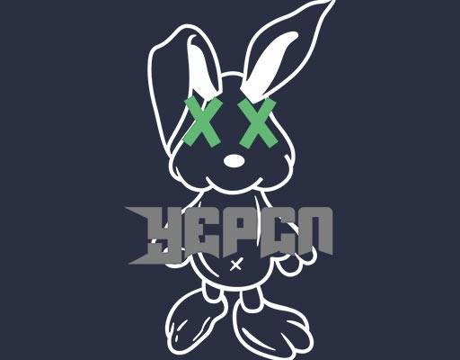 卡通兔子手绘卡通英文字母矢量