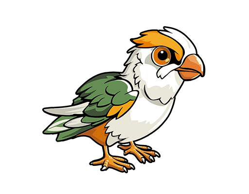 卡通鸟图案手绘鸟图案儿童动物图案可爱动物印花素材