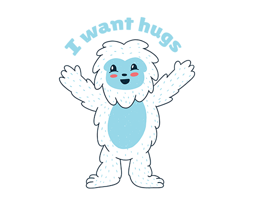 卡通小熊图案手绘小熊白色熊图案儿童印花素材卡通动物图案