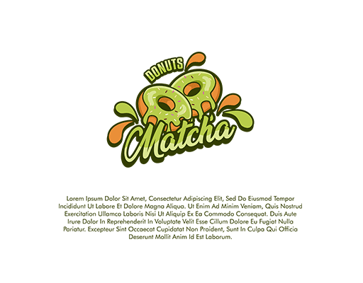 卡通食物图案卡通甜甜圈图案手写英文字母图案儿童印花素材数字字母图案