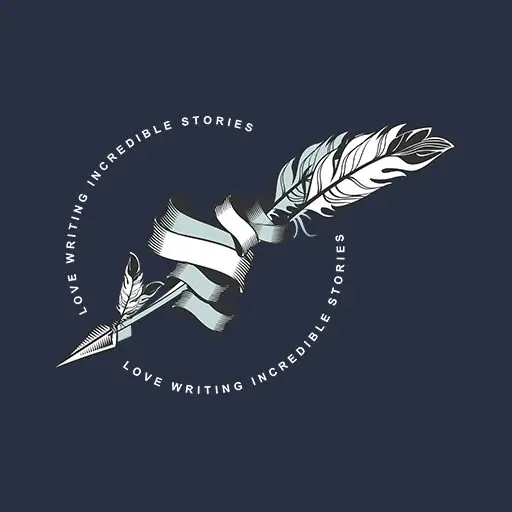 羽毛矢量英文圆形英文字母羽毛笔矢量