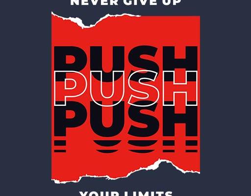 英文字母矢量push文字矢量撕裂矢量图案