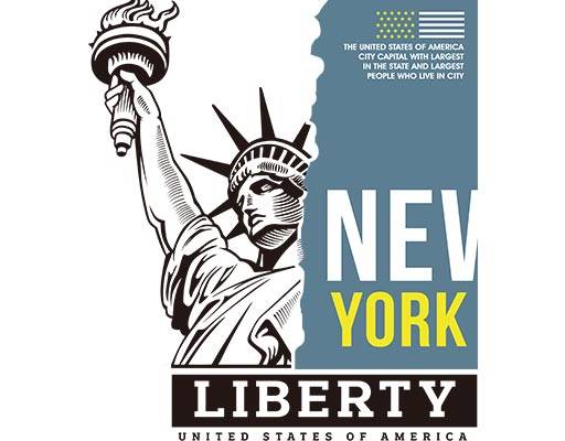 自由女神图案撕裂效果矢量火炬矢量人物雕塑矢量