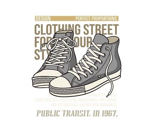 手绘鞋子矢量板鞋矢量英文字母矢量鞋子印花图案