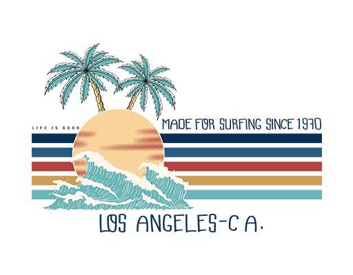 海浪矢量彩色线条矢量鸭子树矢量手绘英文字母