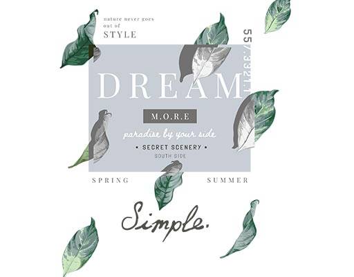 树叶矢量英文字母矢量方形矢量图案