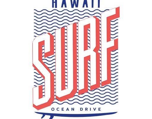 英文字母矢量线条矢量图案波浪图案夏日风情英文字母矢量图案