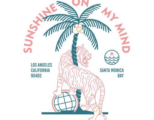 卡通动物矢量老虎矢量椰子树矢量英文字母矢量