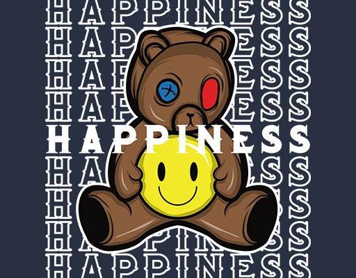 卡通小熊矢量英文字母矢量手绘卡通熊玩具矢量微笑表情矢量