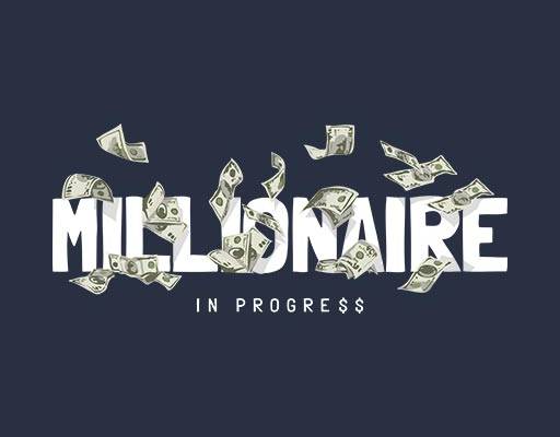 美元英文字母矢量手绘钞票图案