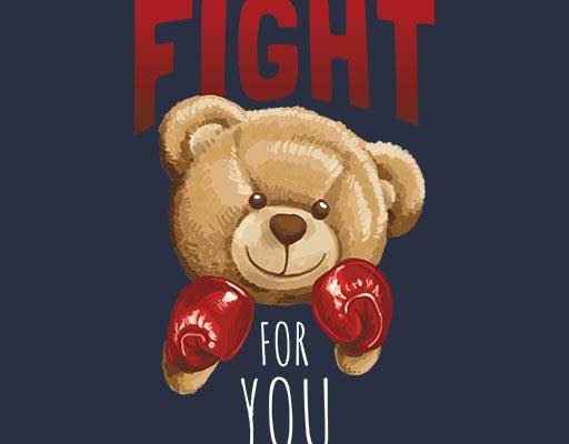 卡通小熊矢量拳击小熊英文字母矢量卡通小熊可爱卡通