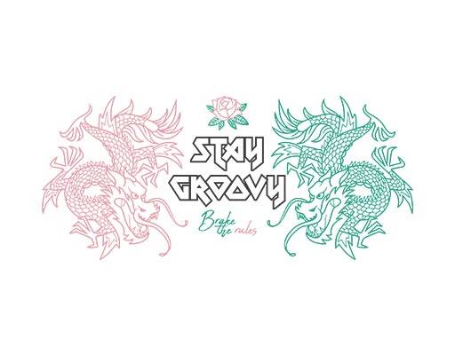 龙矢量卡通动物矢量简约卡通英文字母矢量文字线条矢量