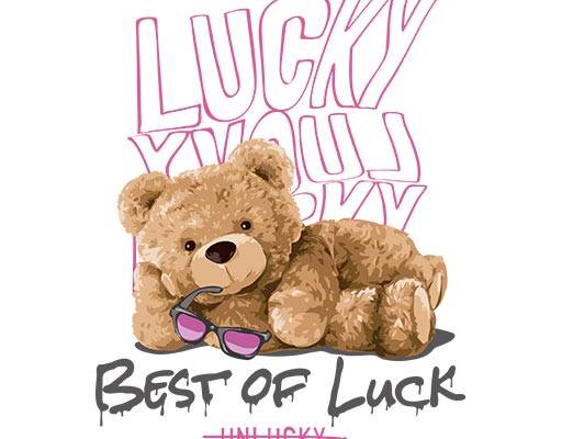 戴眼镜的小熊英文字母线条矢量涂鸦文字矢量